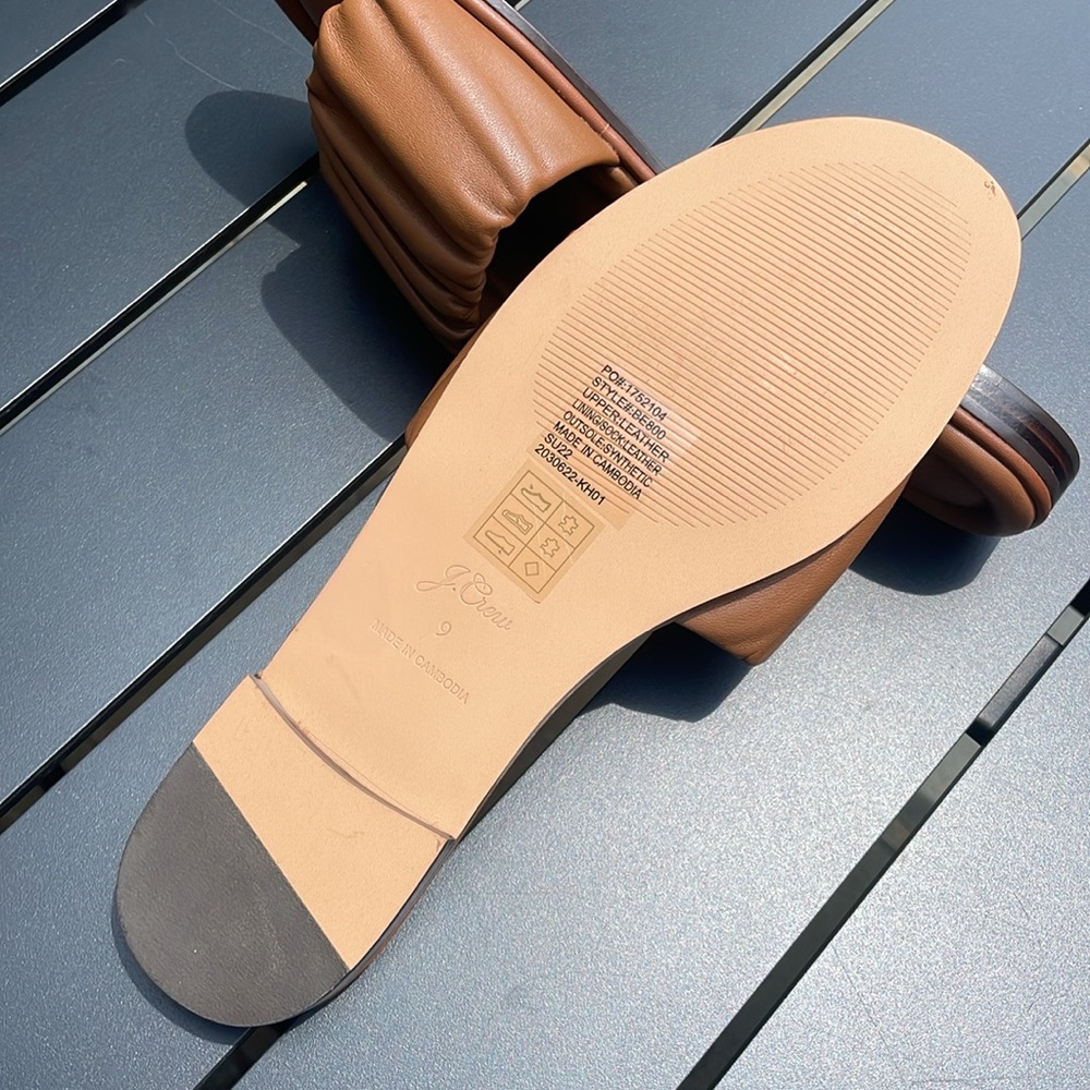 J. Crew Menorca Scrunchie-Strap Slides - Picture 12 of 15